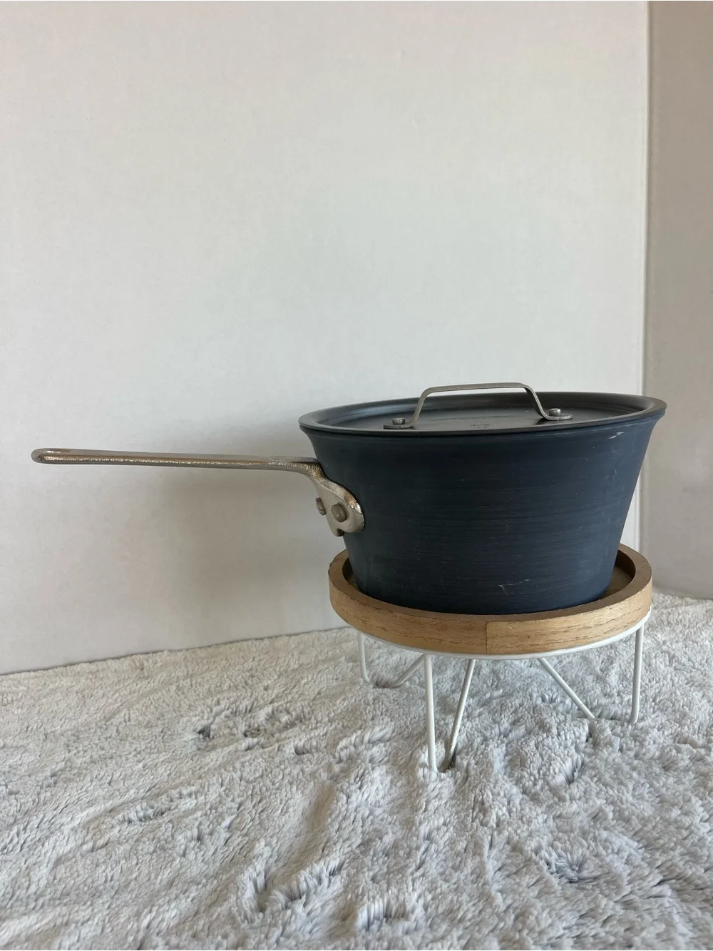 Calphalon Commercial 2.5Qt 1702 1/2 Pot w/  Lid Hard Anodized